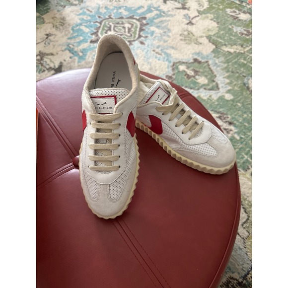 Voile Blanche Shoes - New In Box Voile Blanche Ines Mesh Suede Calf Leather Sneakers White Red Size 39